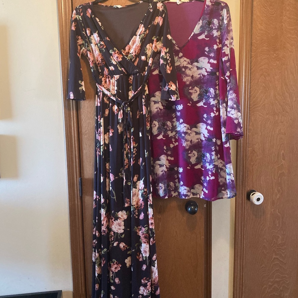 PinkBlush Floral Maternity Dress Lot
